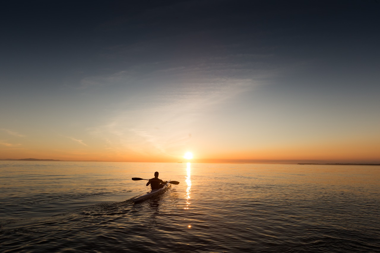 Image - paddle explore ocean sky water