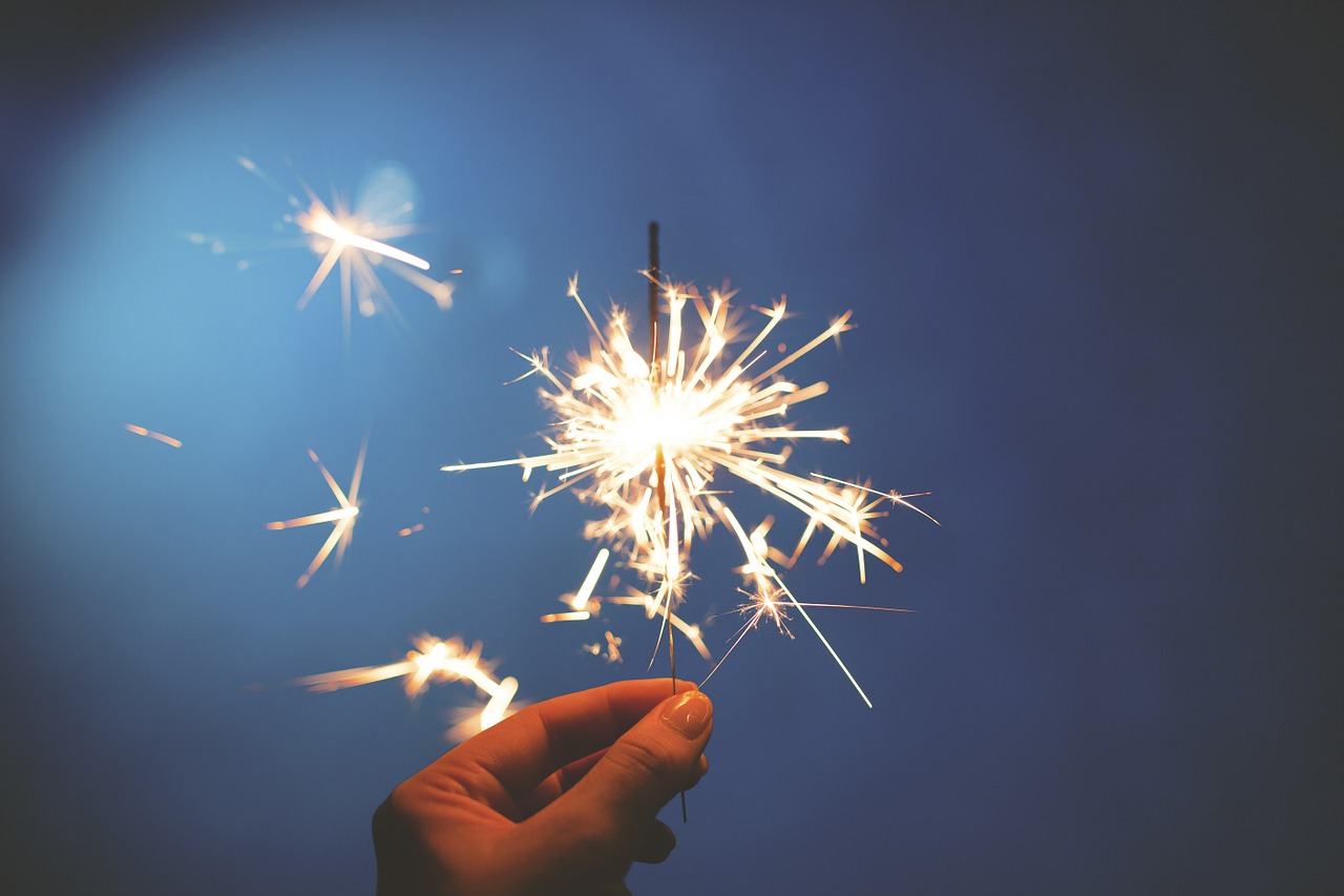 Image - sparkler fireworks hand person