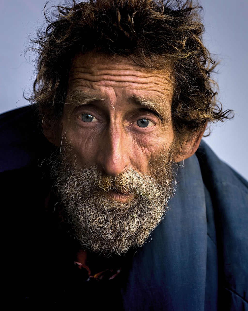 Image - homeless man color poverty male