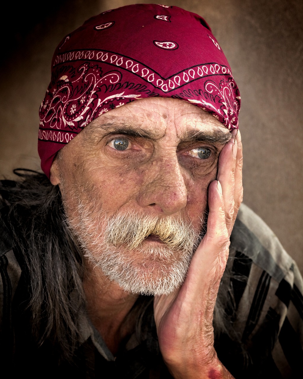 Image - homeless man color poverty male