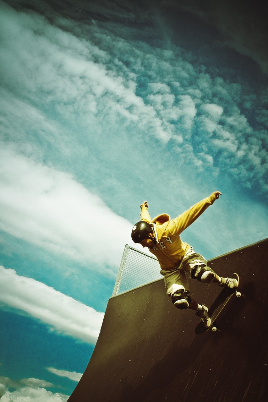 Image - skater ramp sky world clouds