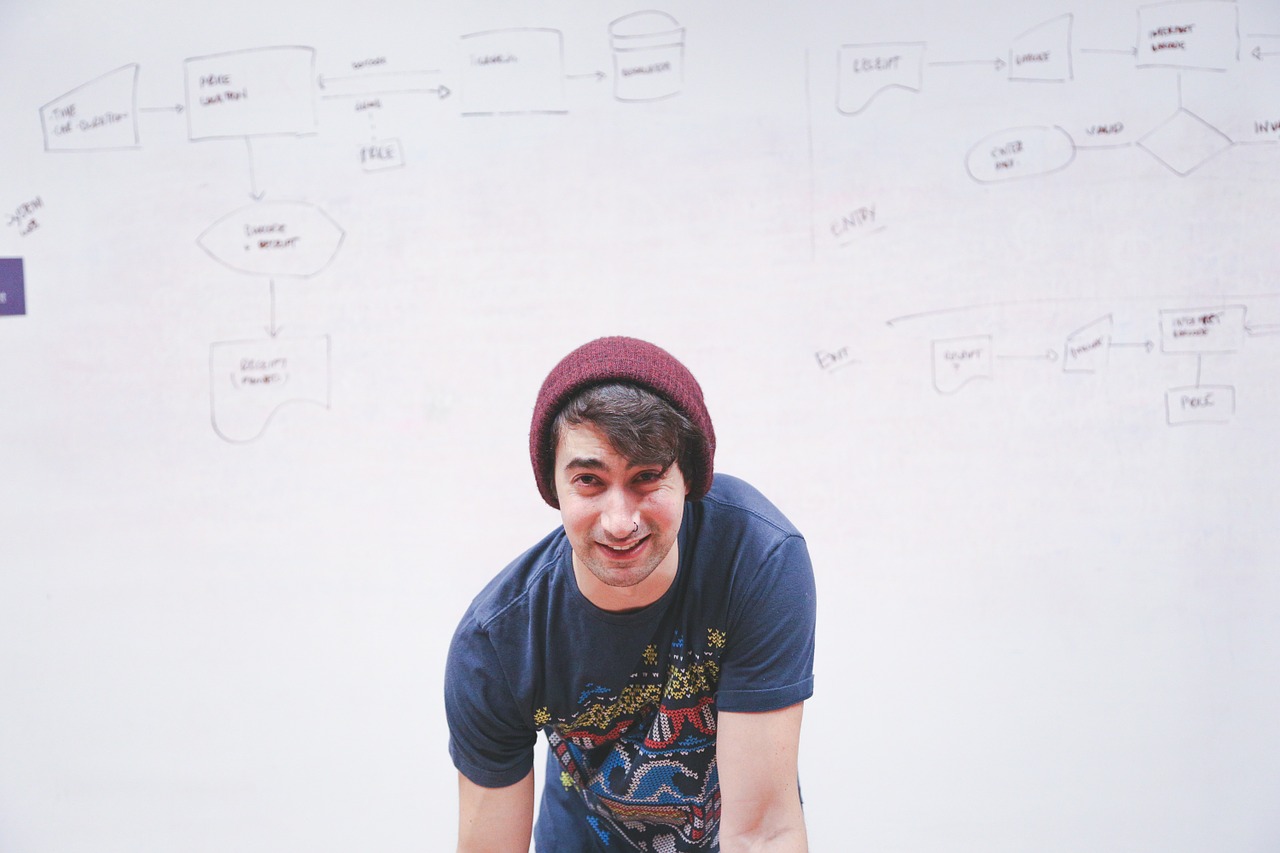 Image - whiteboard man presentation write