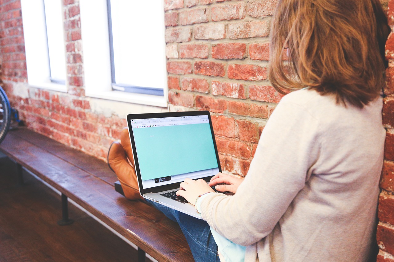 Image - student typing keyboard text woman