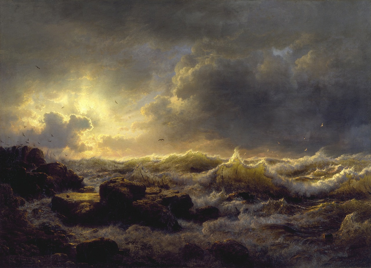 Image - andreas achenbach sea ocean water