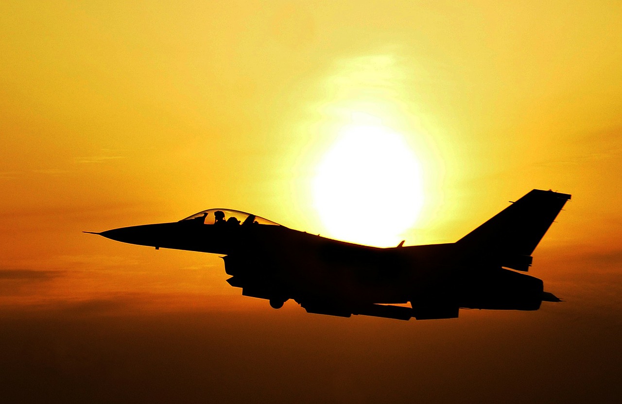 Image - sunrise sky clouds sun bright jet