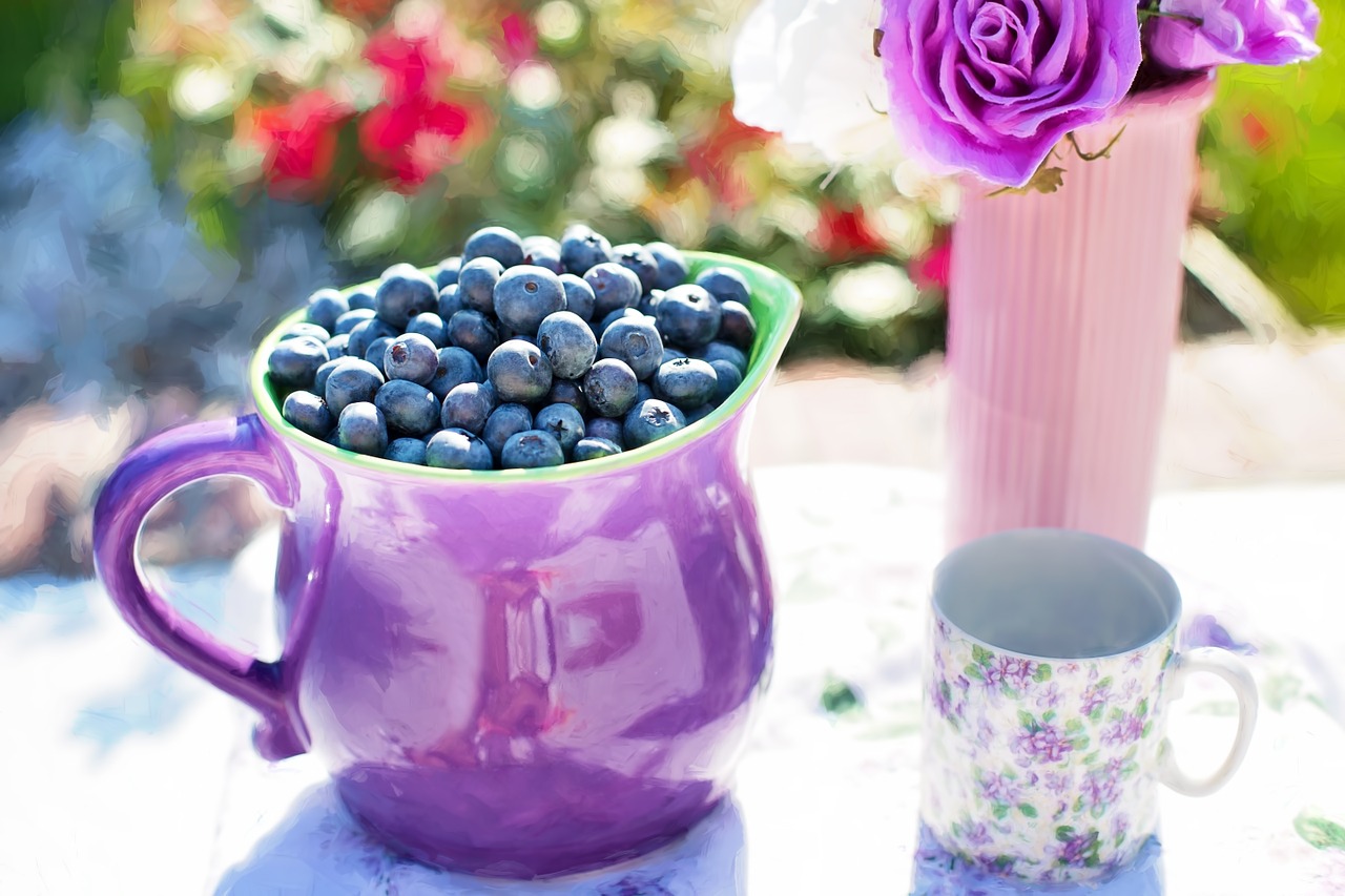 Image - blueberries summer fruit fresh