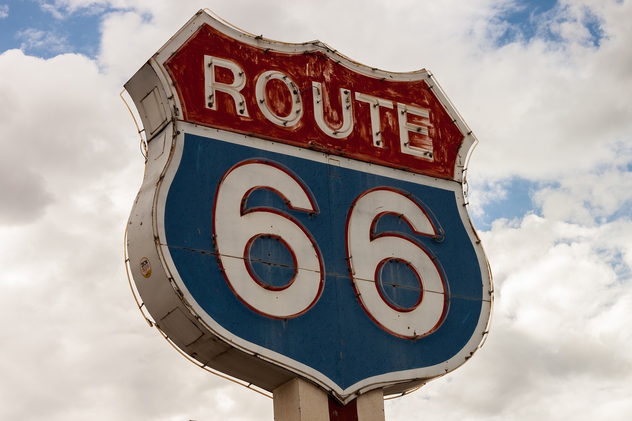 Image - route 66 sign highway road drive