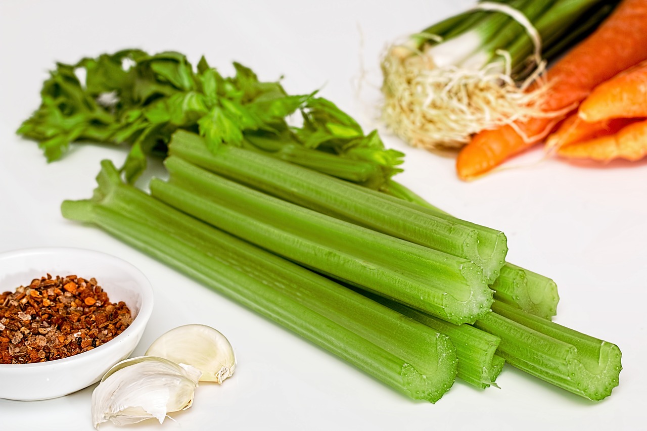 Image - soup greens celery vegetables food