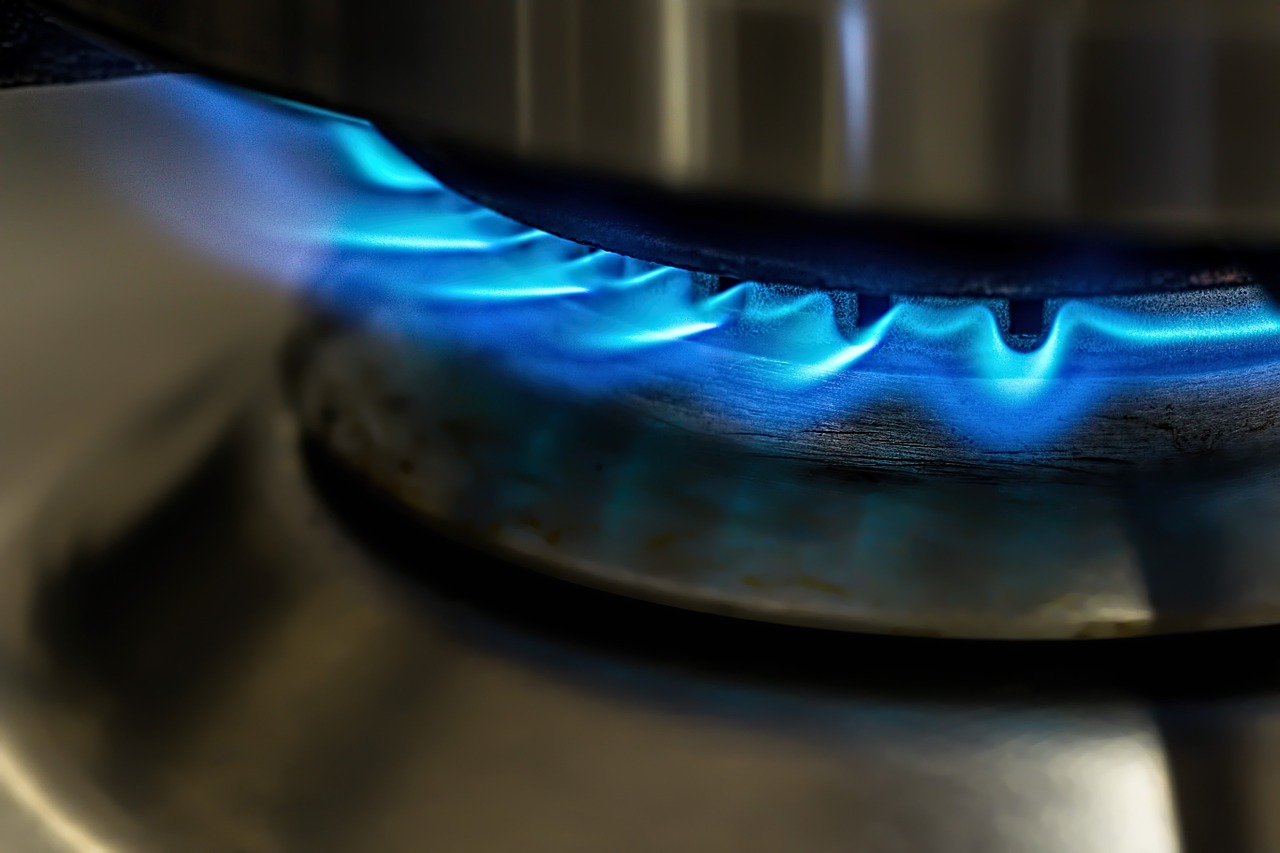 Image - flame gas stove cooking blue heat