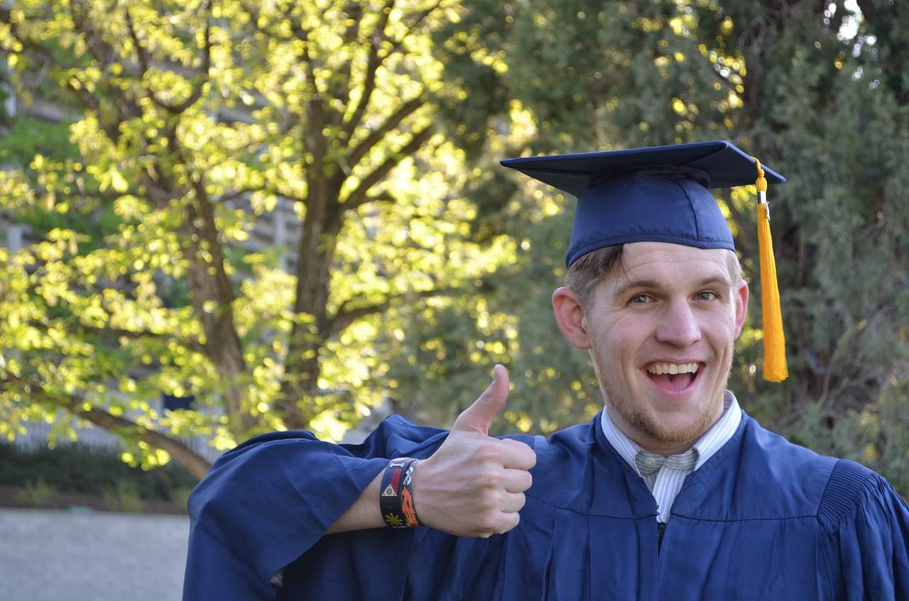 Image - graduation man cap gown education