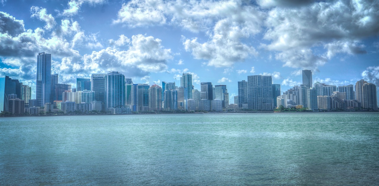 Image - miami florida cityscape water