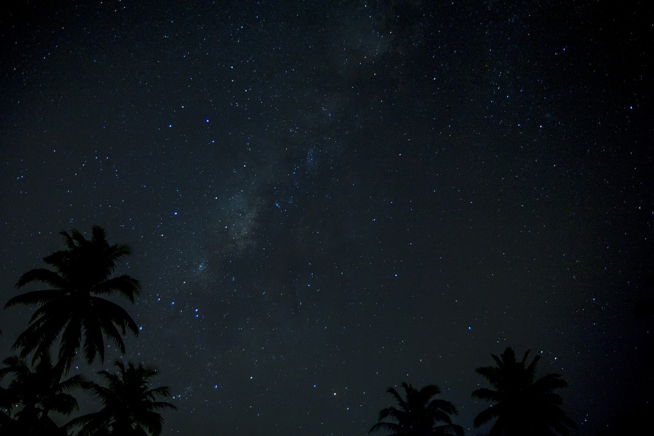 Image - starscape stars sky night universe