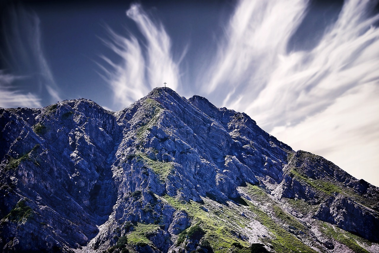 Image - landscape mountains mountain peaks