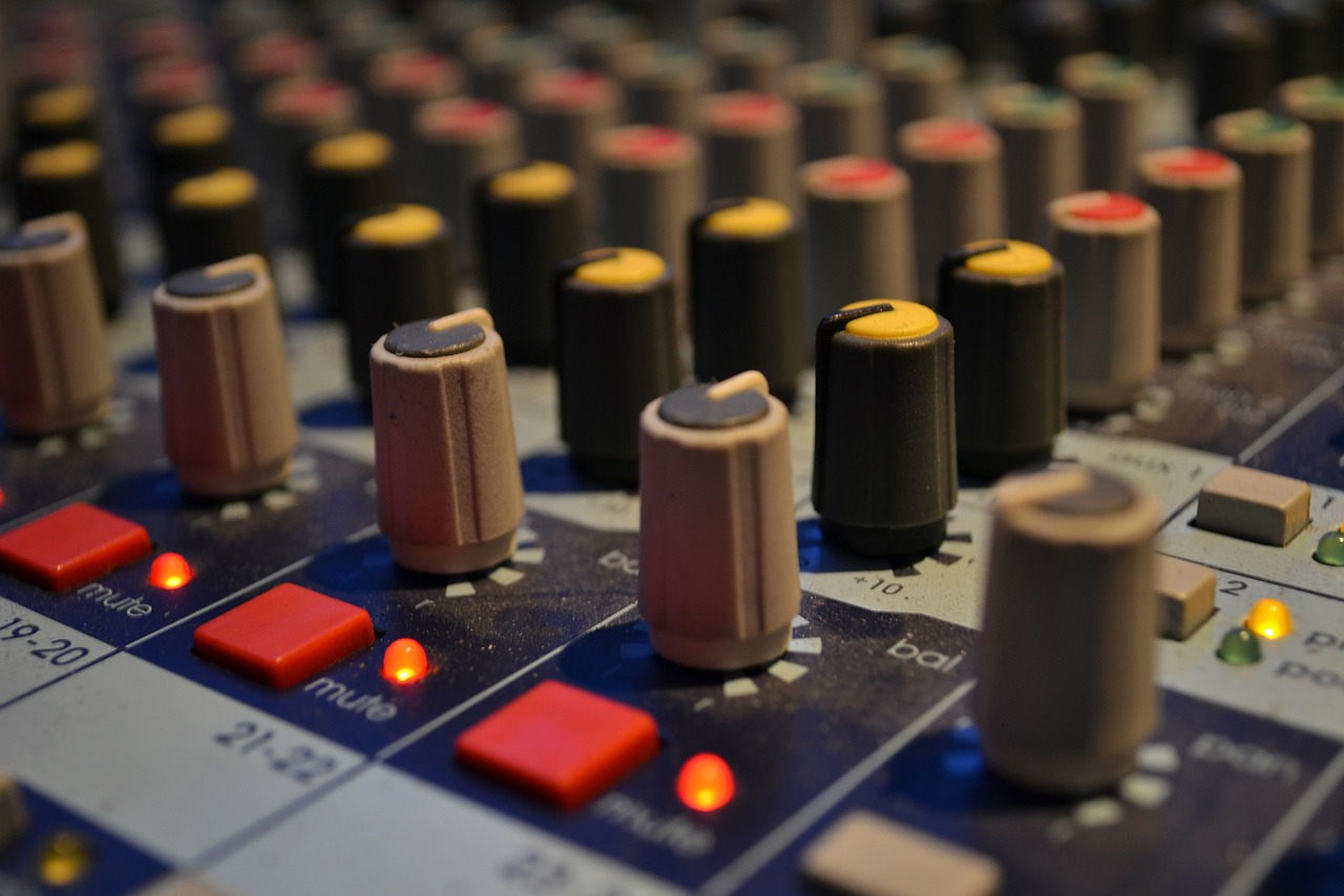 Image - audio mixing board music studio