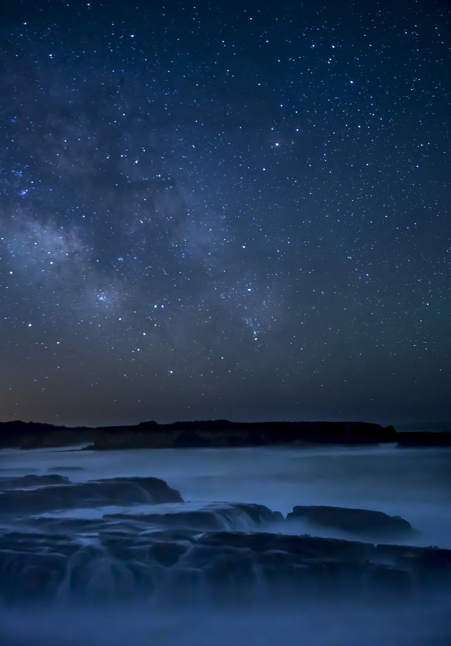 Image - stars landscape night space starry