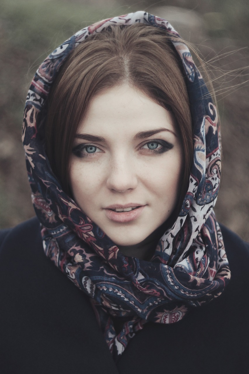 Image - woman headscarf girl lady adult