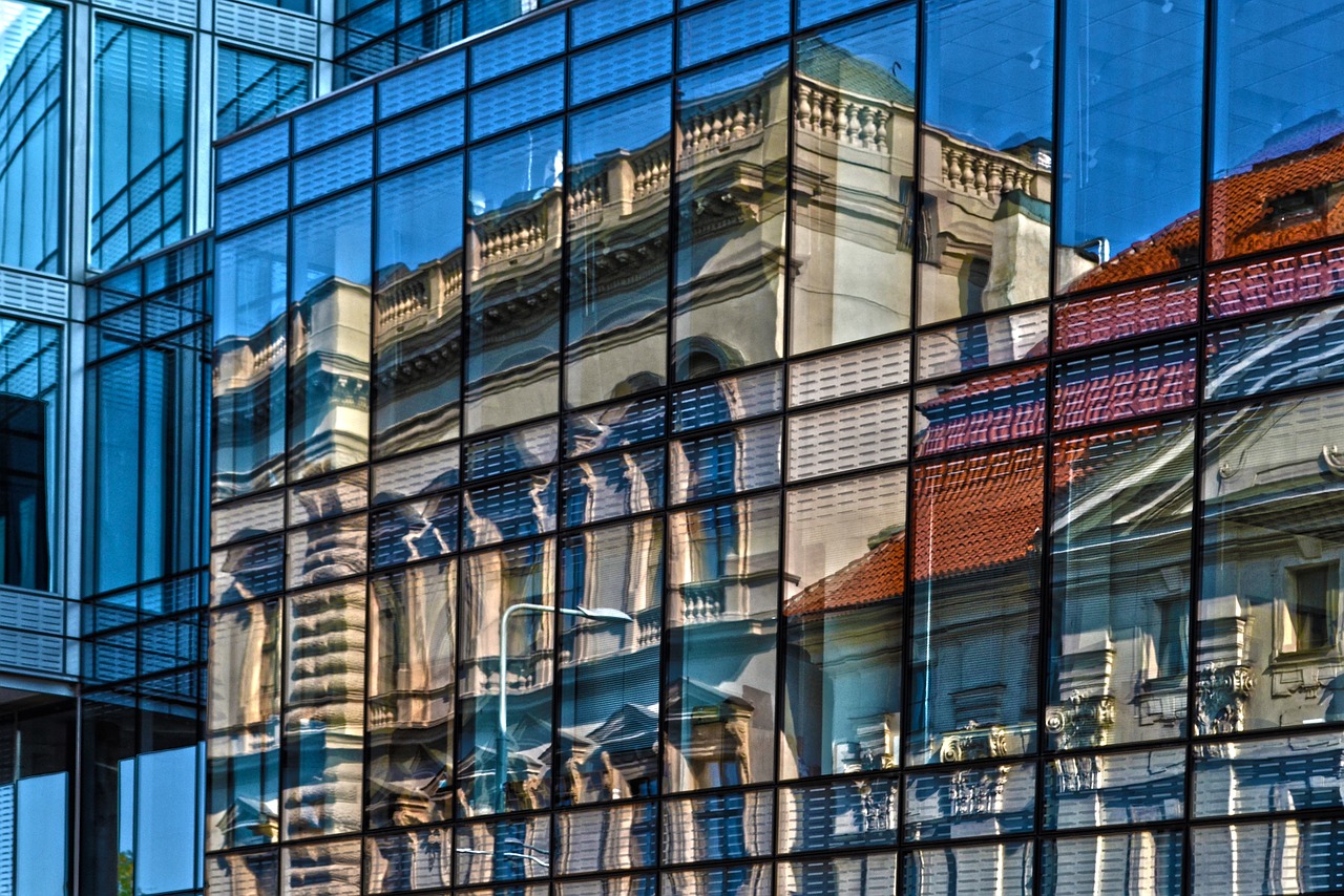 Image - building reflection window glass