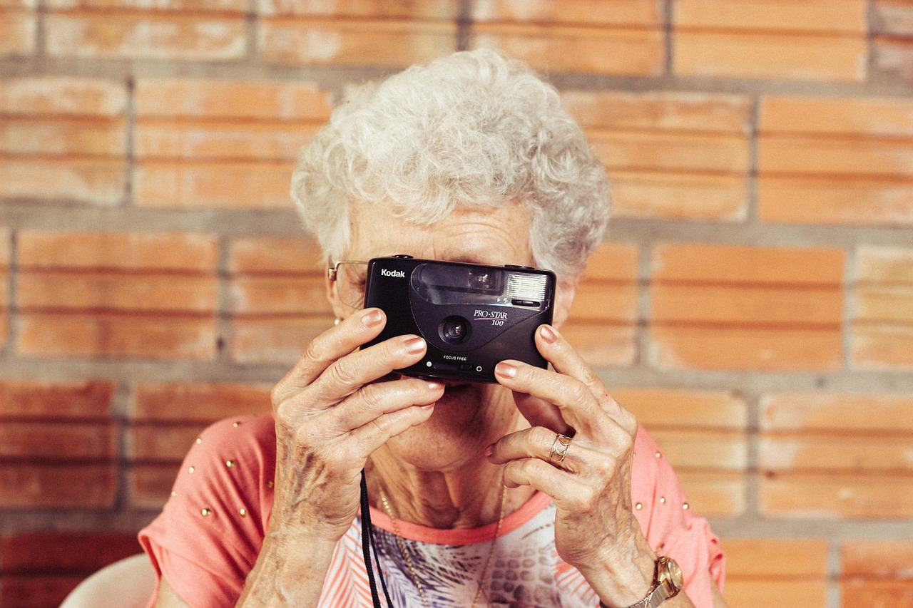 Image - grandmother old lady photographer