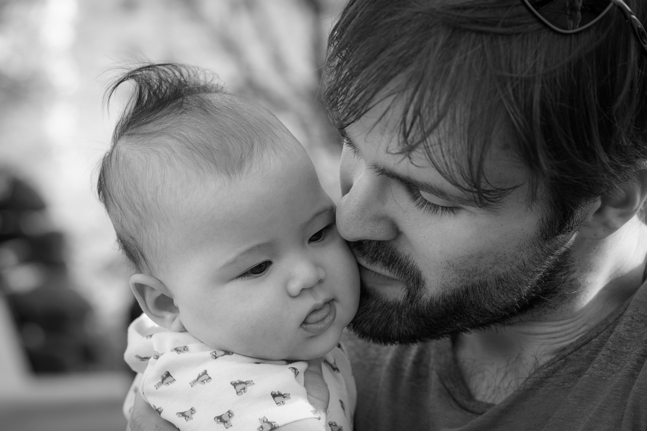 Image - man baby father dad parent