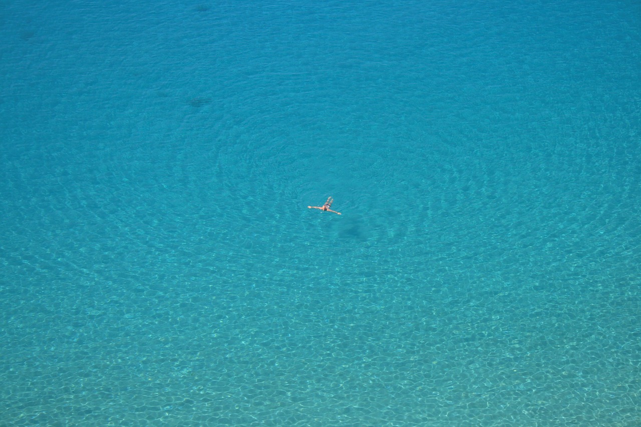Image - water blue person swimming pool