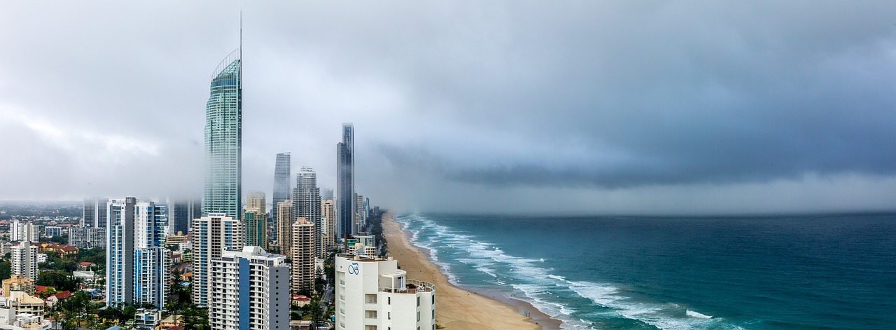 Image - panoramic landscape clouds rain