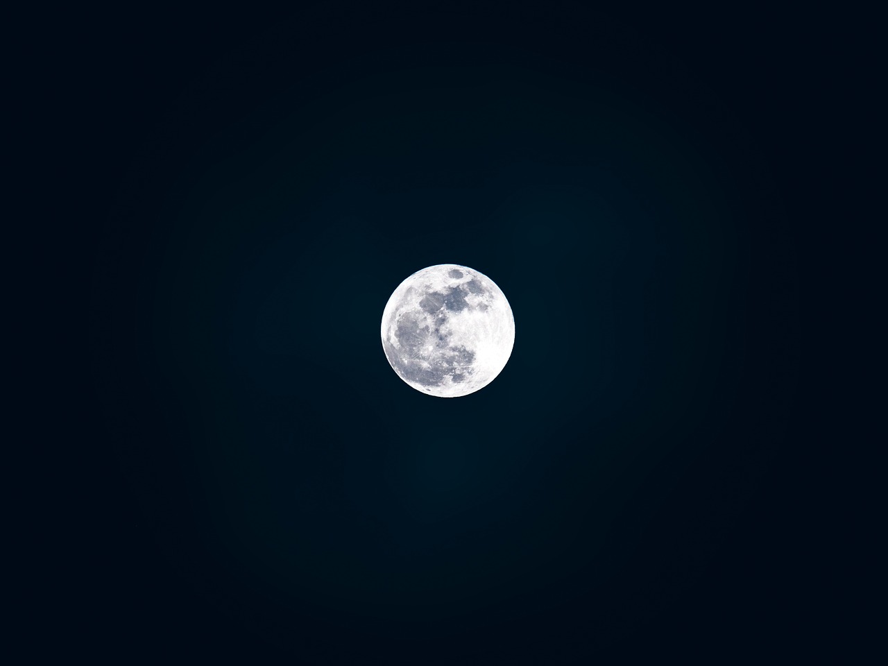 Image - full moon night black dark sky