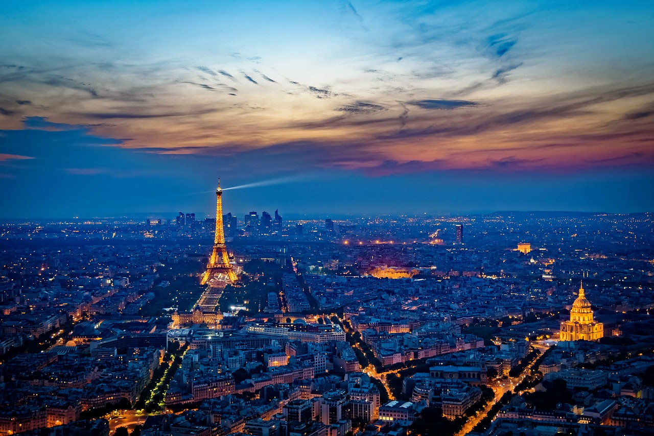 Image - eiffel tower france sunset