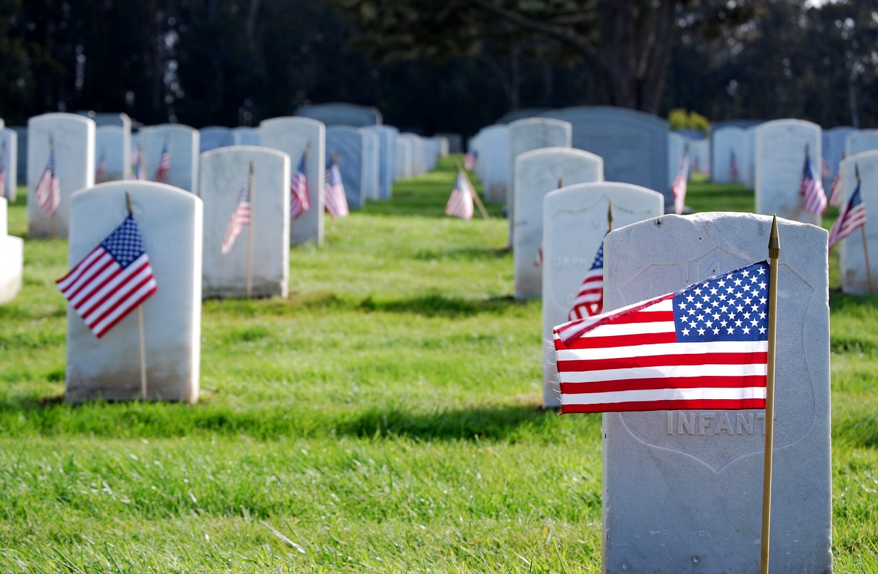 Image - flag memorial honor american