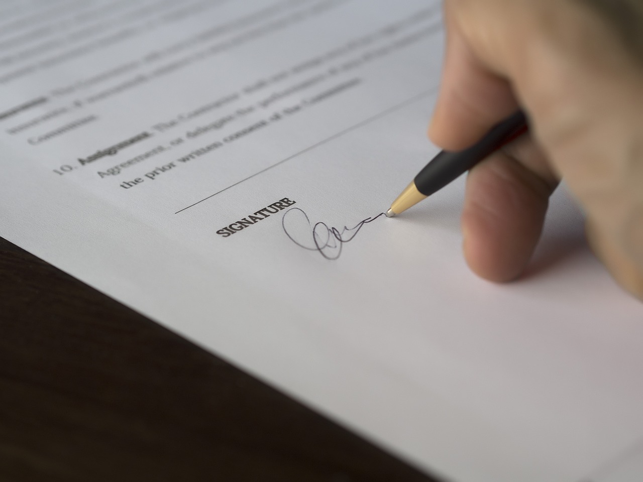 Image - business signature contract