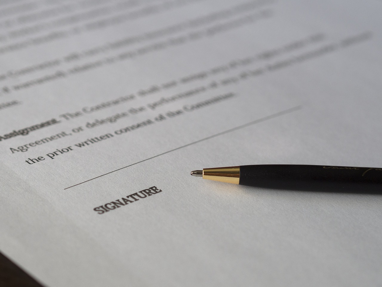 Image - business signature contract