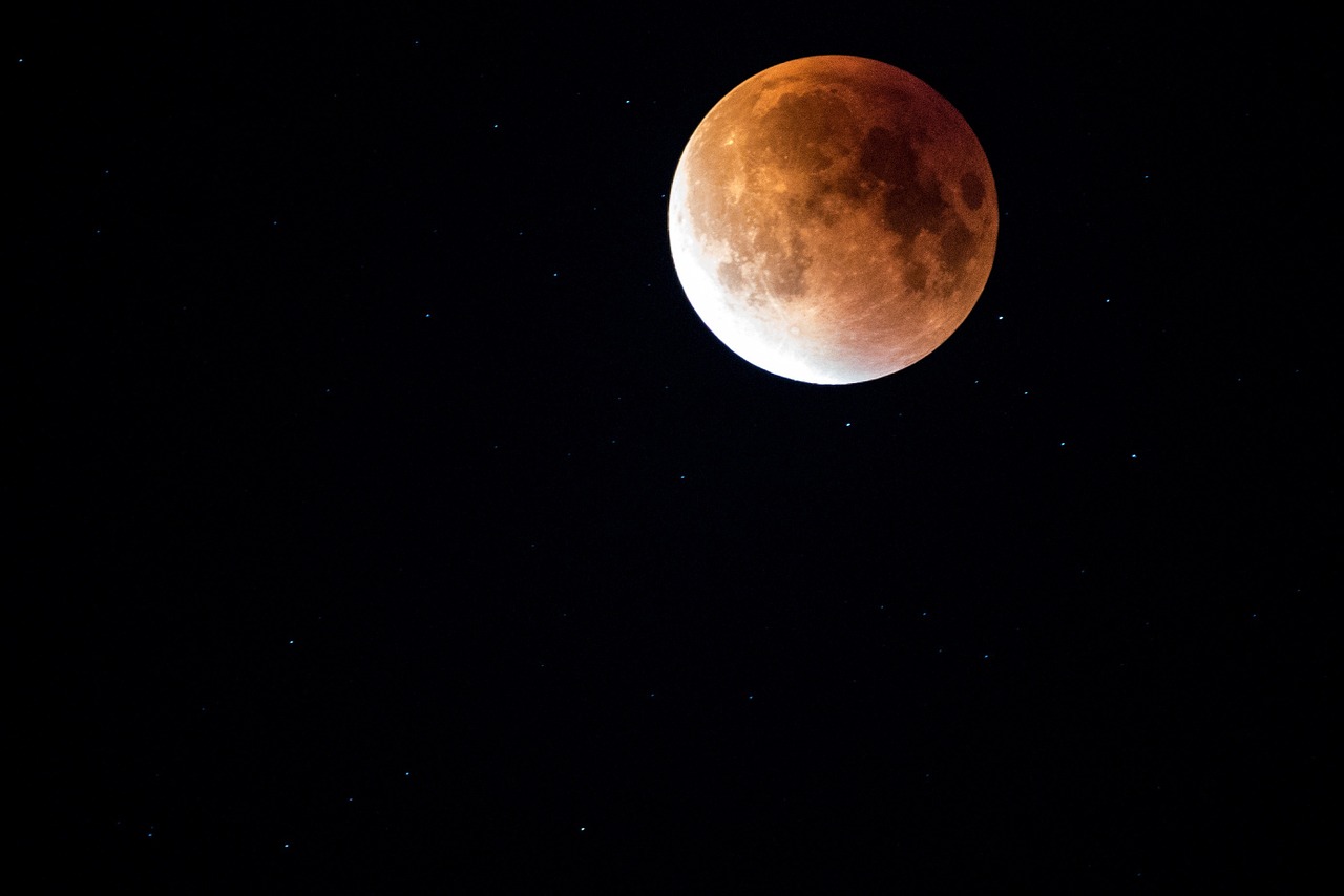 Image - lunar eclipse bloodmoon lunar night