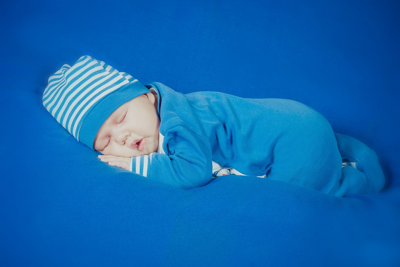 Image - boy newborn kid babe blue