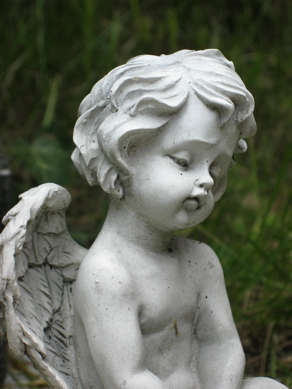Image - cherub cemetery statue mourning
