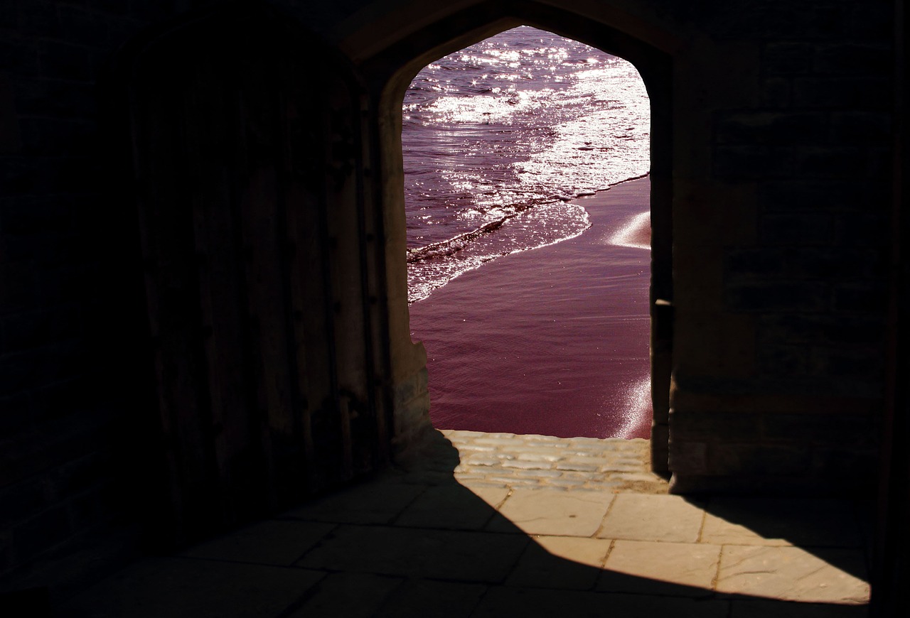 Image - doorway beach opening entrance