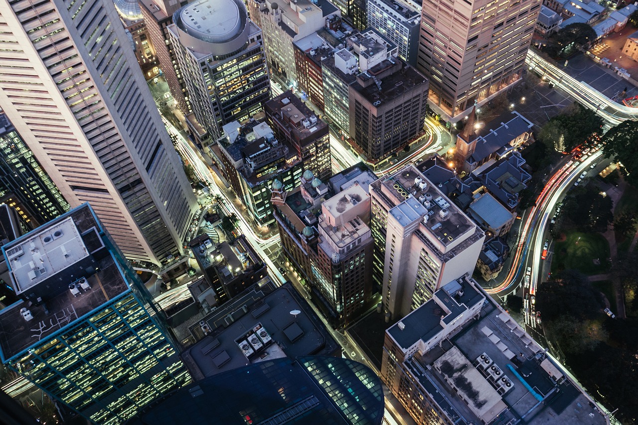 Image - city urban perspective buildings