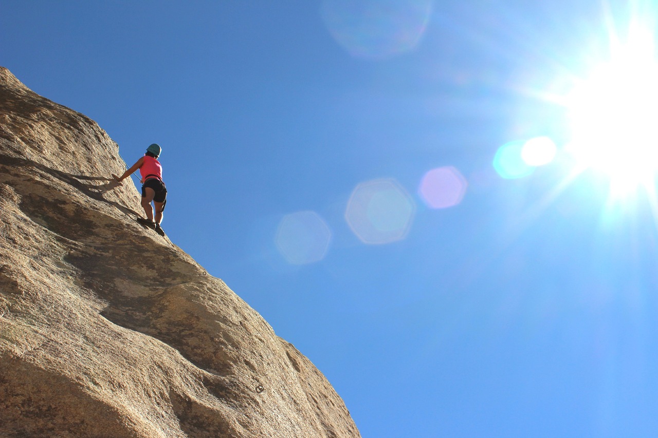 Image - climber rock wall vertical