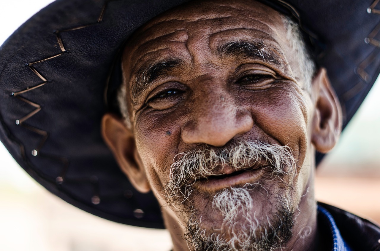 Image - man beard hat smiling old male