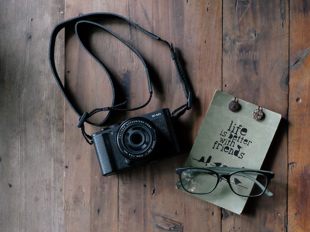 Image - camera notebook glasses eyeglasses