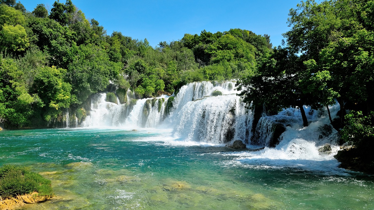 Image - krka waterfall croatia nature park